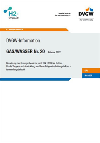 DVGW-Information GW 20 - Homogenbereiche