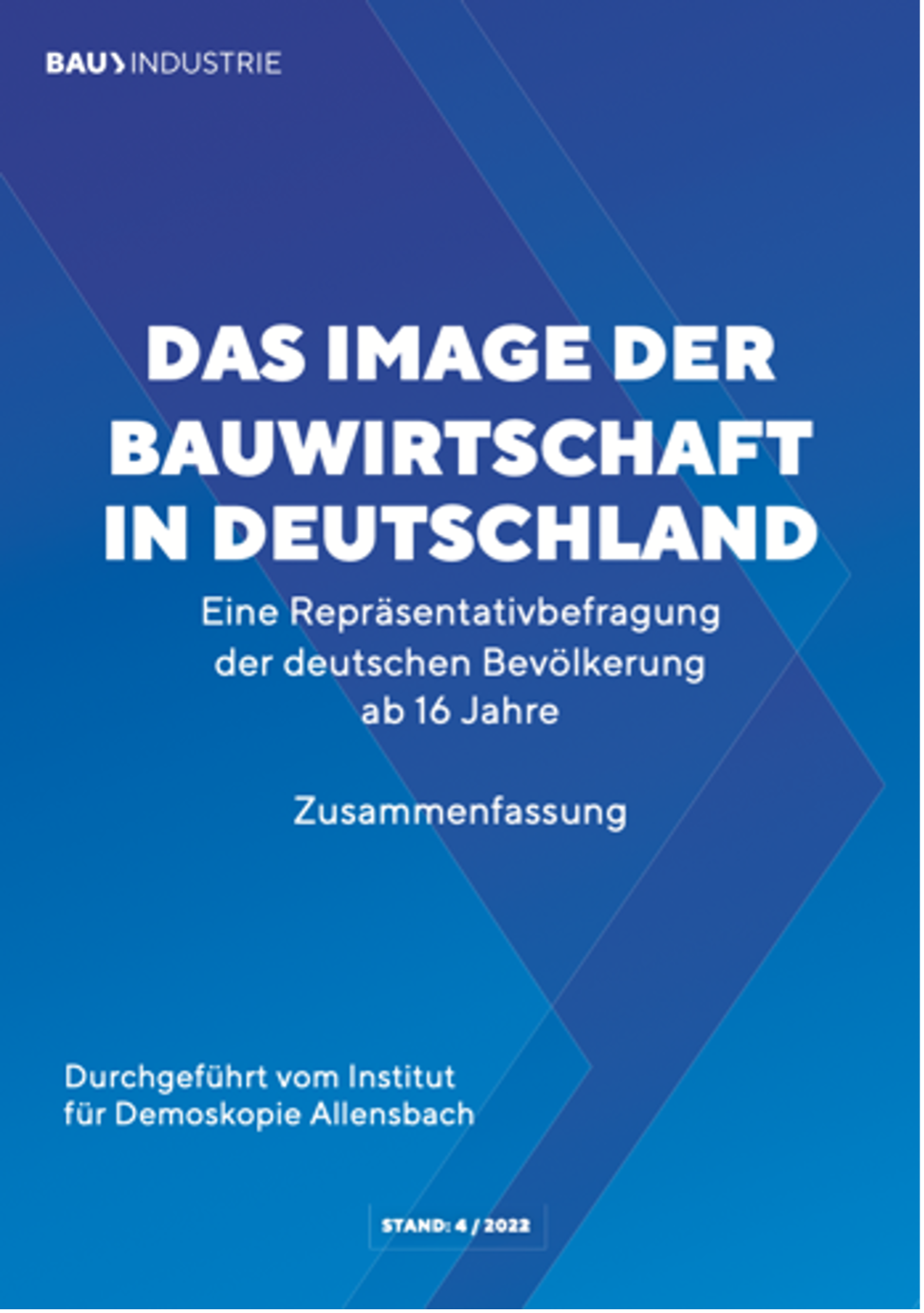 Imagestudie der Bauindustrie